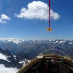 Flugwegposition um 11:58:04: Aufgenommen in der Nähe von Gemeinde Längenfeld, Österreich in 3218 Meter
